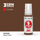 AK Interactive 3GEN Figures: Base Flesh (18ml) (AK11401)
