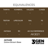 AK Interactive 3GEN Figures: Brown Base (18ml) (AK11408)