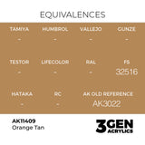 AK Interactive 3GEN Figures: Orange Tan (18ml) (AK11409)
