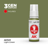 AK Interactive 3GEN Figures: Light Green (18ml) (AK11411)