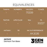 AK Interactive 3GEN Figures: Denison Tan Base (18ml) (AK11413)