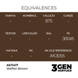 AK Interactive 3GEN Figures: Waffen Brown (18ml) (AK11417)
