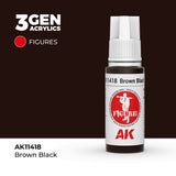 AK Interactive 3GEN Figures: Brown Black (18ml) (AK11418)