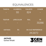 AK Interactive 3GEN Figures: Ocher Khaki (18ml) (AK11422)