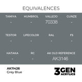 AK Interactive 3GEN Figures: Grey Blue (18ml) (AK11426)