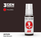 AK Interactive 3GEN Figures: Red Brown (18ml) (AK11434)