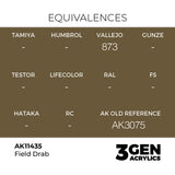 AK Interactive 3GEN Figures: Field Drab (18ml) (AK11435)