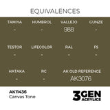 AK Interactive 3GEN Figures: Canvas Tone (18ml) (AK11436)