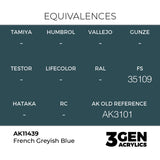 AK Interactive 3GEN Figures: French Greyish Blue (18ml) (AK11439)
