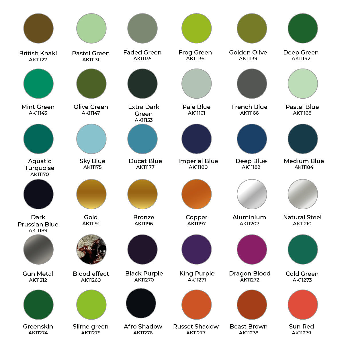 AK Interactive 3GEN: Wargame Paint It All Box - 72 Colors + 2