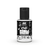 AK Interactive Glow Fluor: White Glow Precision Base (30ml) (AK12108) - SLOW SHIPPING, RESTRICTIONS