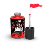 AK Interactive Glow Fluor: Red Glow Precision Fluor (30ml) (AK12110) - SLOW SHIPPING, RESTRICTIONS