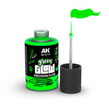 AK Interactive Glow Fluor: Green Glow Precision Fluor (30ml) (AK12114) - SLOW SHIPPING, RESTRICTIONS