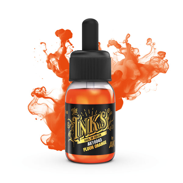 AK Interactive The Inks: Fluor Orange (30ml) (AK16043) – Gnomish