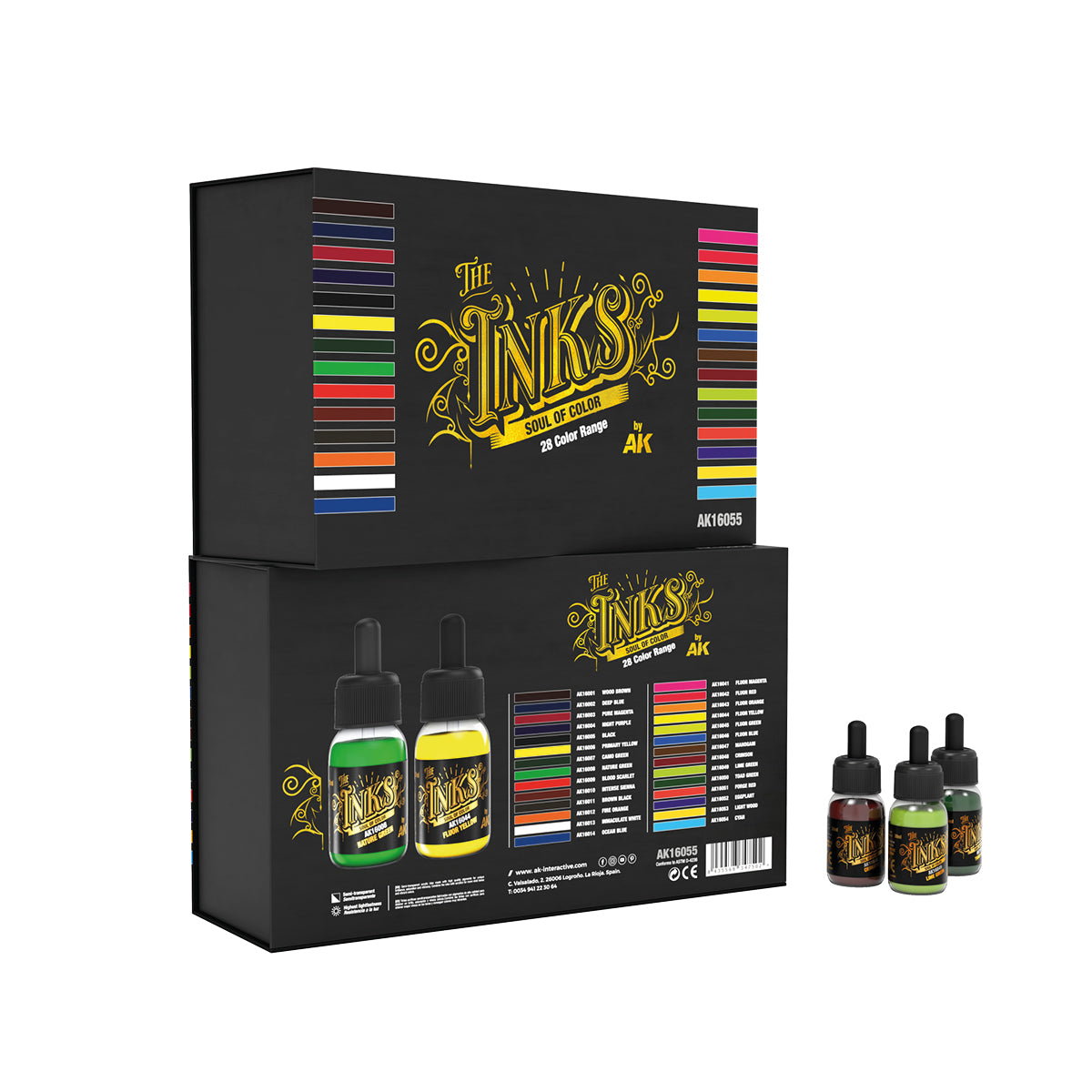 AK Interactive The Inks: Special Box Full Range (28 Colors x 30ml