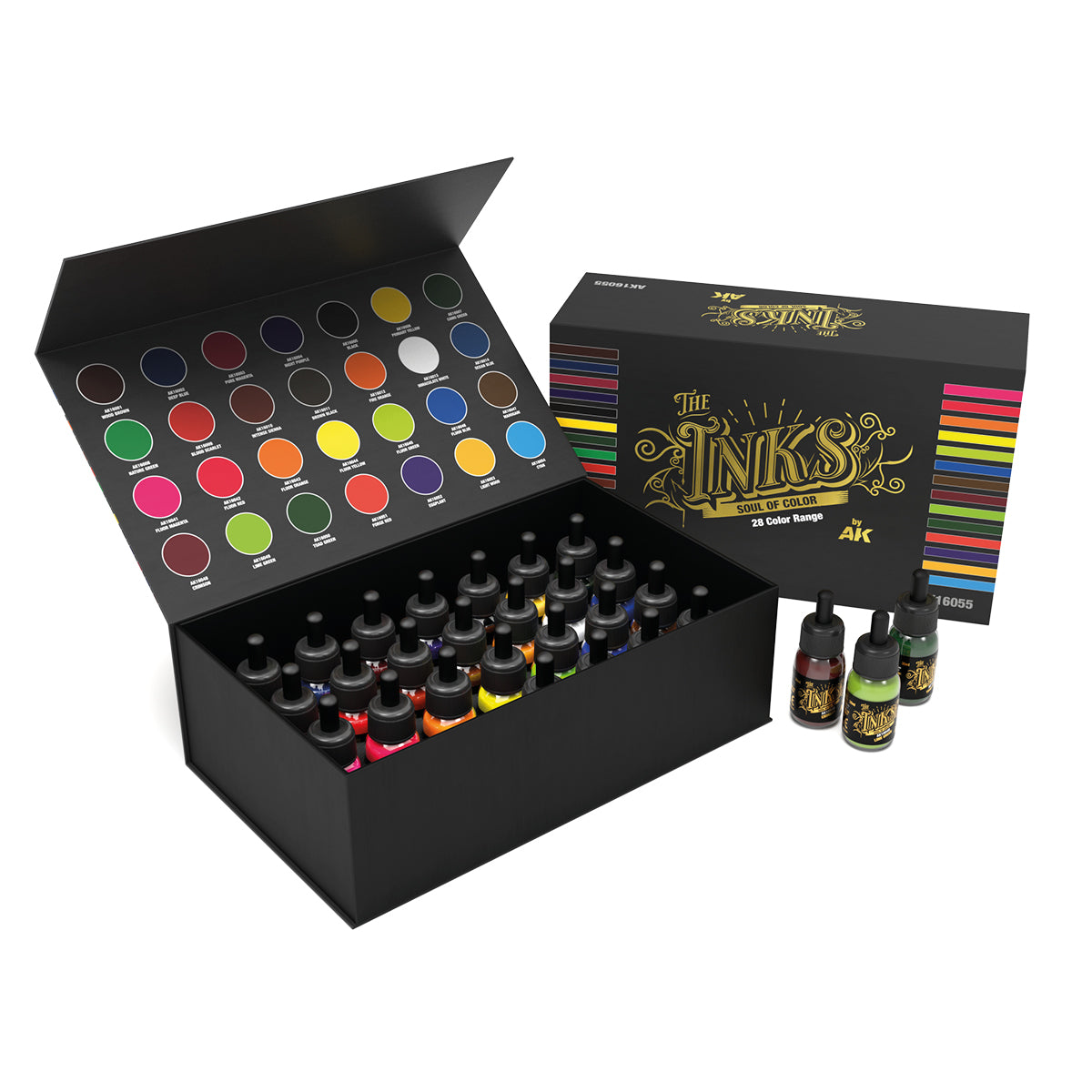 AK Interactive The Inks: Special Box Full Range (28 Colors x 30ml