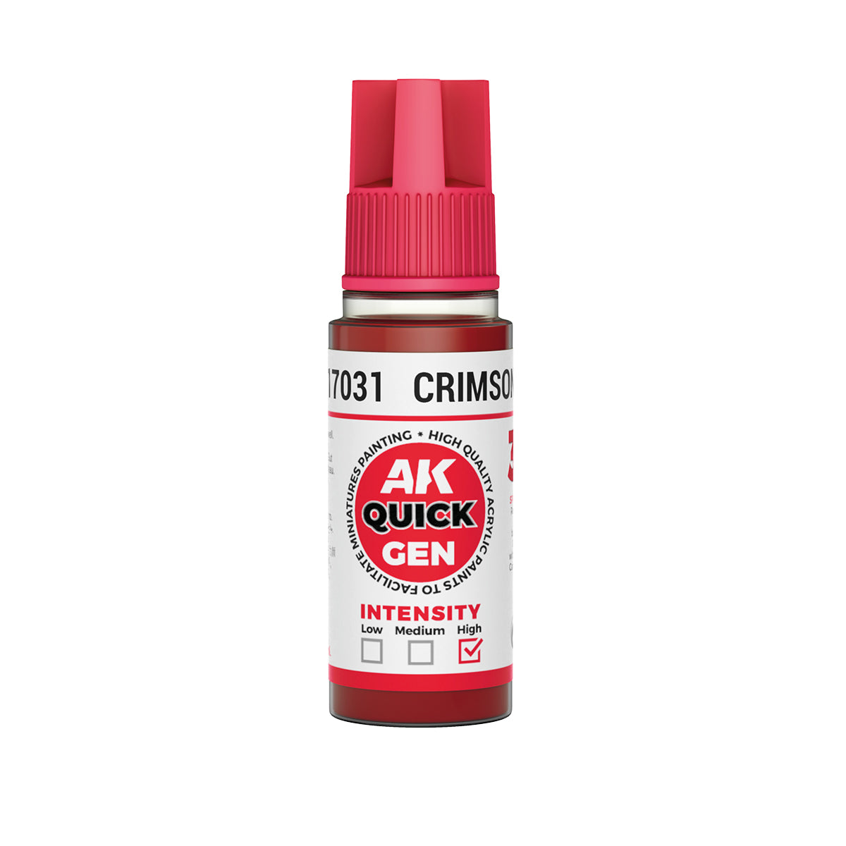 AK Interactive Quick Gen: Crimson Red (18ml) (AK17031) – Gnomish