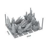 AK Interactive Basing Bits: Ice FX (AKBIT0034) - Not Translucent