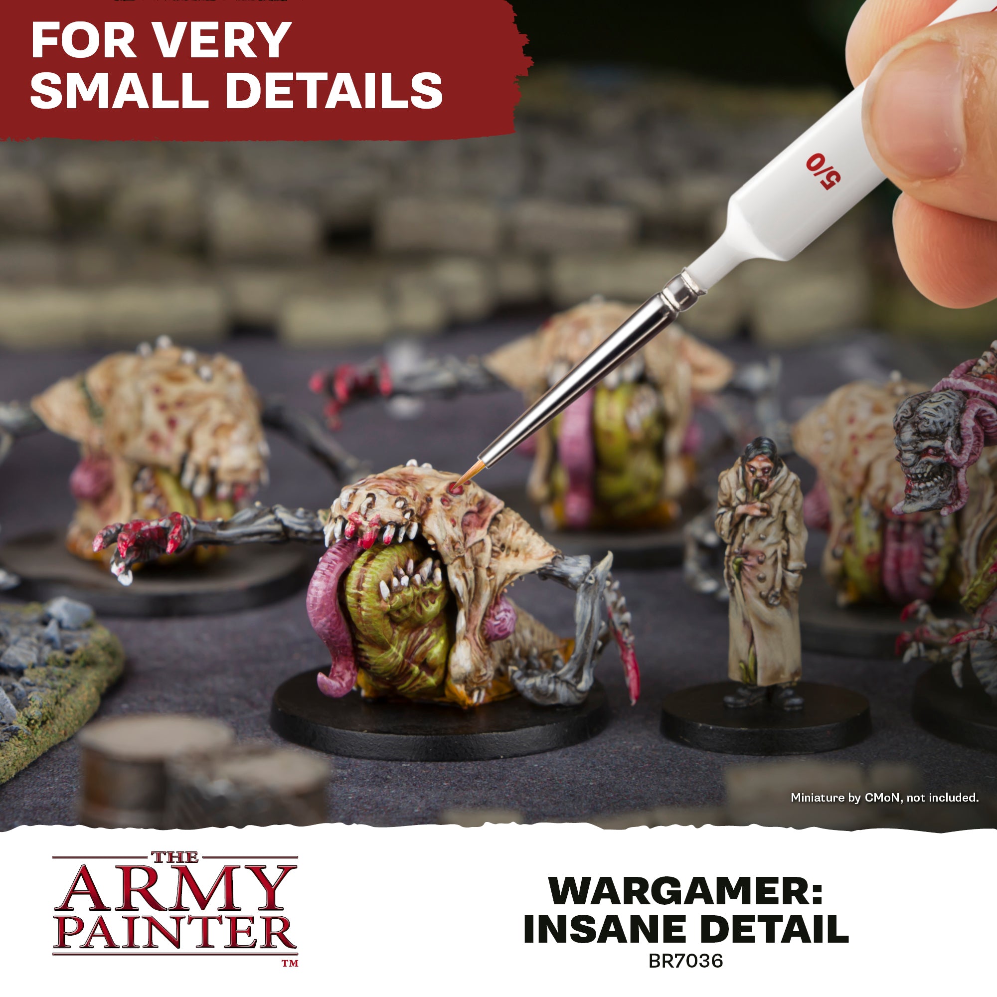 The Army Painter - Wargamer: Insane Detail Brush (Size 5/0