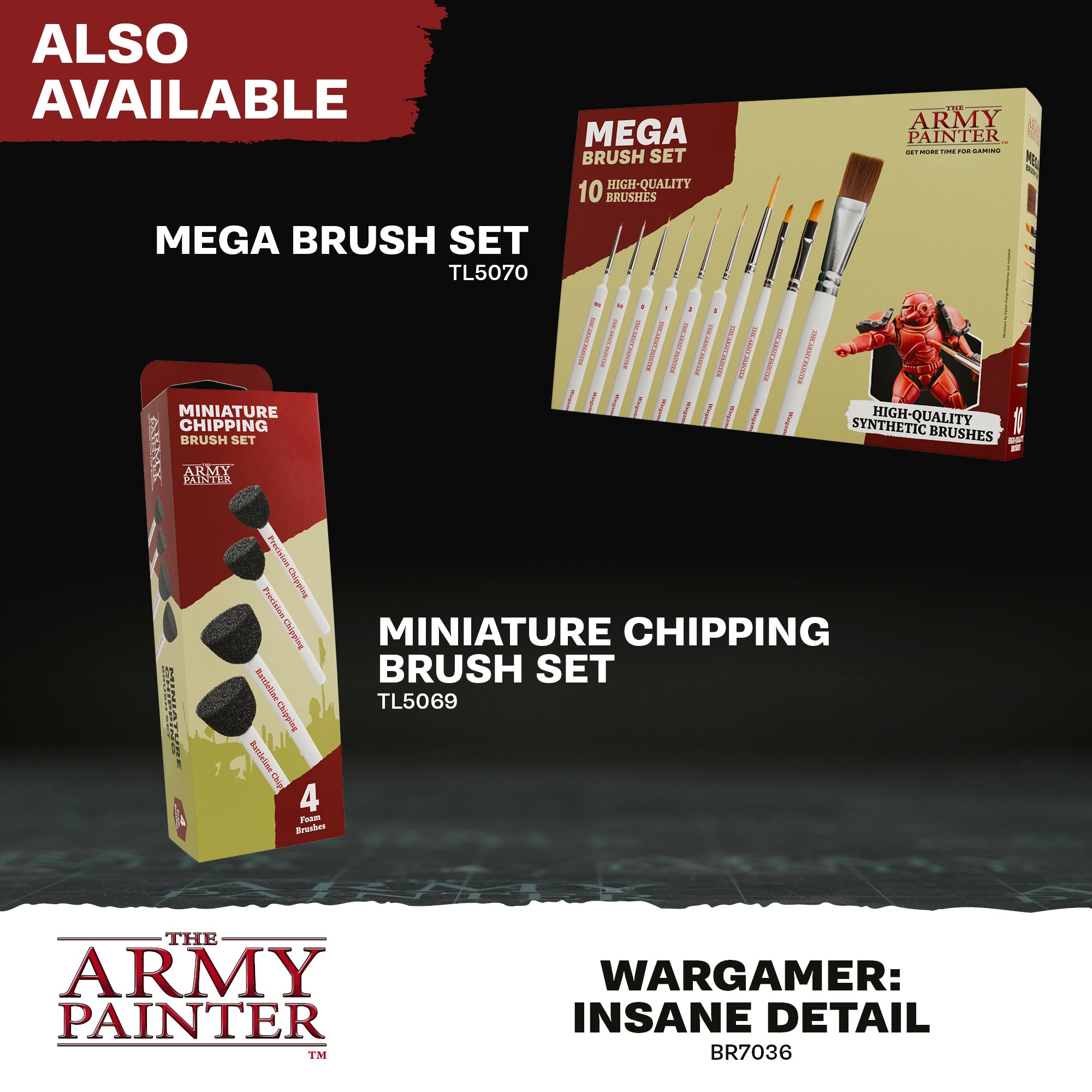 The Army Painter - Wargamer: Insane Detail Brush (Size 5/0