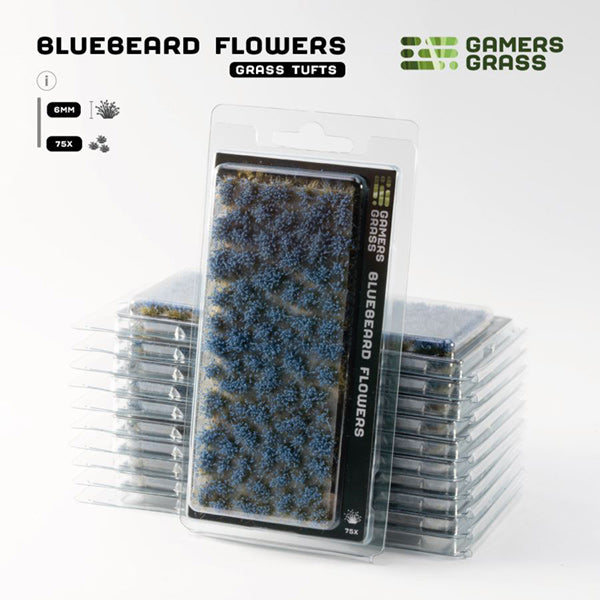 Gamers Grass Blue Flowers Tufts (6 Mm), Shape: Wild – Für Dioramen, Tabletop, Miniaturen-Basen