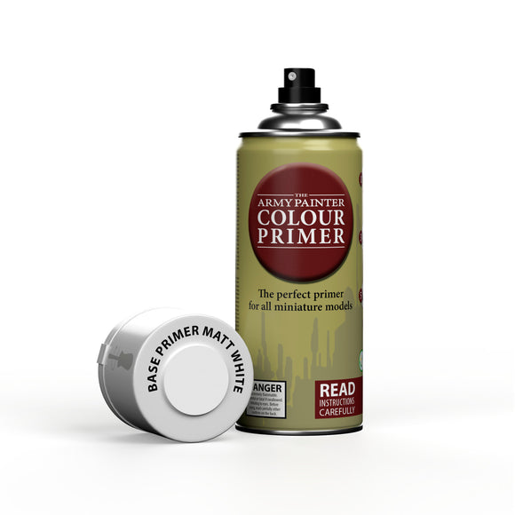 The Army Painter Colour Primer: Matt White (400ml) (CP3002) - SHIPPING RESTRICTIONS AND 2 AEROSOL LIMIT PER ORDER