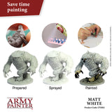 The Army Painter Colour Primer: Matt White (400ml) (CP3002) - SLOW SHIPPING, RESTRICTIONS AND 2 AEROSOL LIMIT PER ORDER