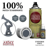 The Army Painter Colour Primer: Uniform Grey (400ml) (CP3010) - SLOW SHIPPING, RESTRICTIONS AND 2 AEROSOL LIMIT PER ORDER