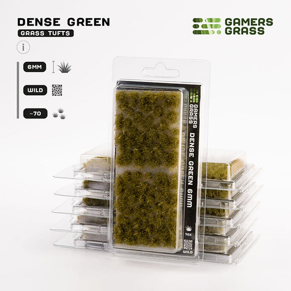 GamersGrass: Tufts - Dense Green (6mm Wild) (GGD6-DG)