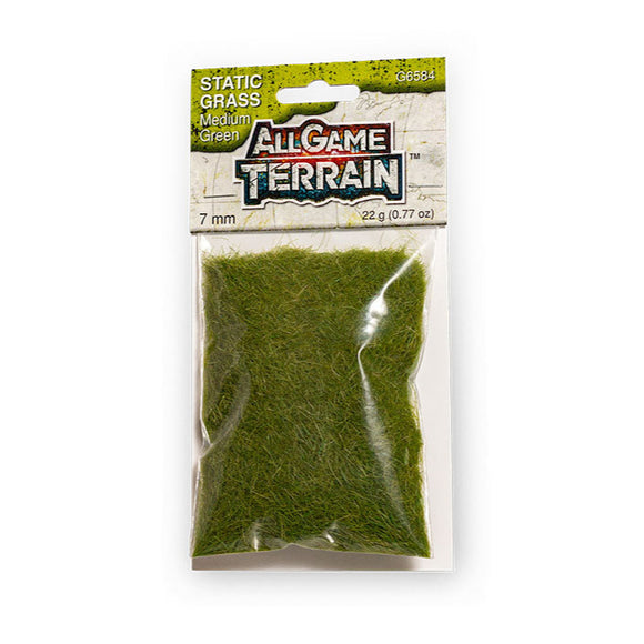 All Game Terrain - Static Grass - 7mm Medium Green (G6584)