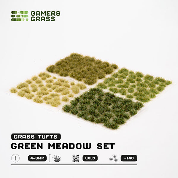 GamersGrass: Tufts - Green Meadow Set (GGSET-GM) – Gnomish Bazaar