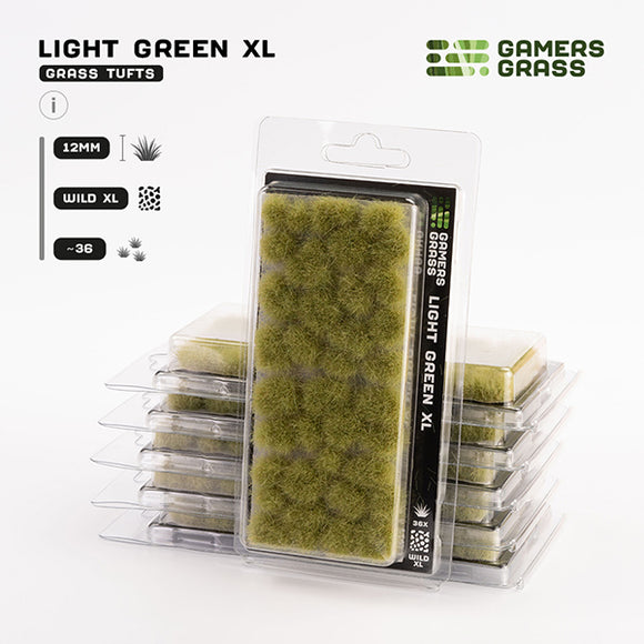 GamersGrass: Tufts - Light Green XL (12mm Wild) (GG12-LG)