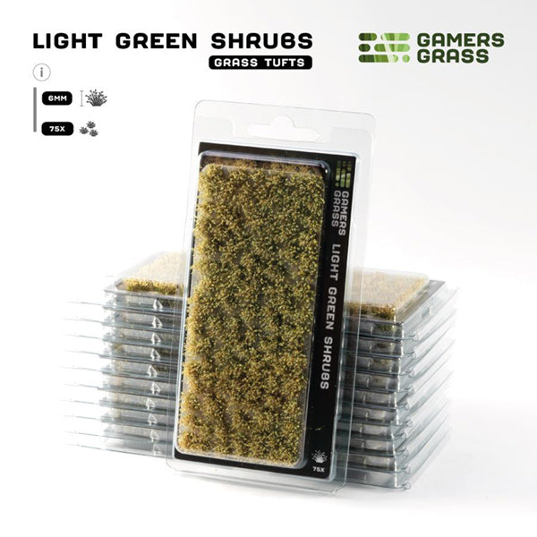 GamersGrass: Tufts - Light Green Shrubs (6mm) (GGFS-LG) – Gnomish