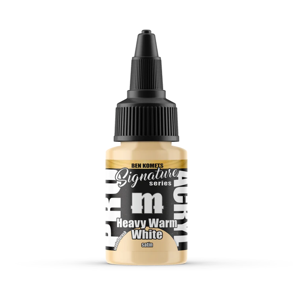 Monument Hobbies Pro Acryl: Ben Komets - Heavy Warm White (Satin) (22ml) (MPA-S18)