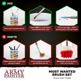 The Army Painter: Most Wanted Brush Set (TL5066) - New 2025 Version