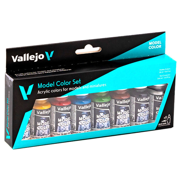 Vallejo Model Color Set: Wargames Basics (8) (70.260) - New