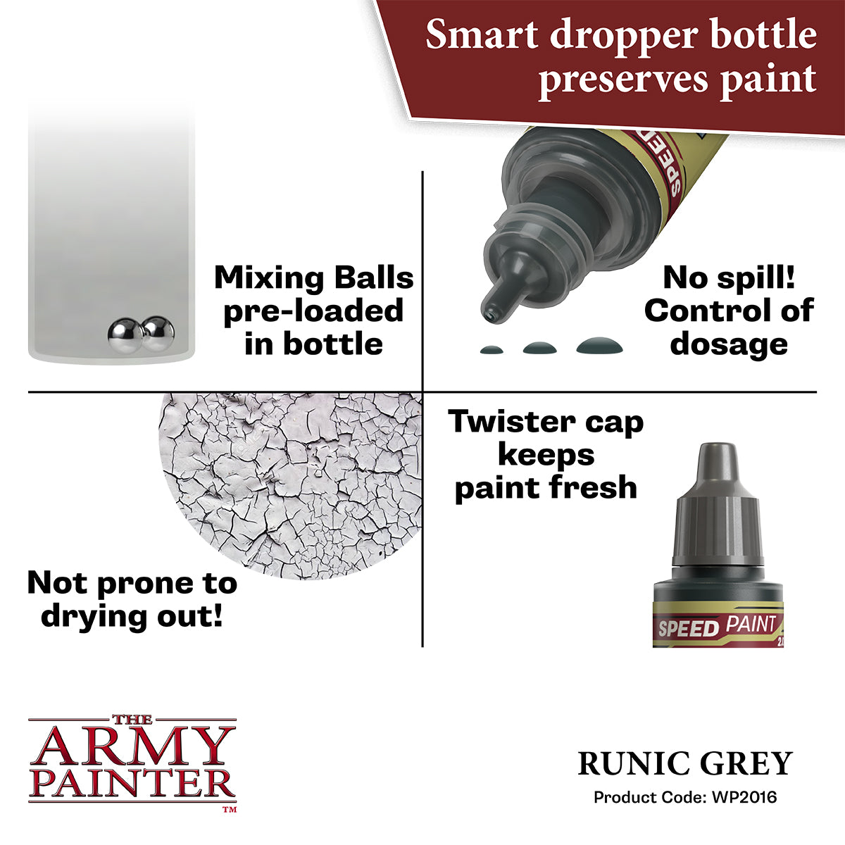 Barvy a příslušenství, Army Painter - Speedpaint Runic Grey