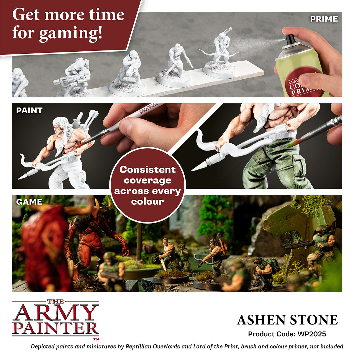 The Army Painter Speedpaint Ashen Stone 2.0, Pintura Acrílica De Una Capa Para Miniaturas Warhammer Y D&D