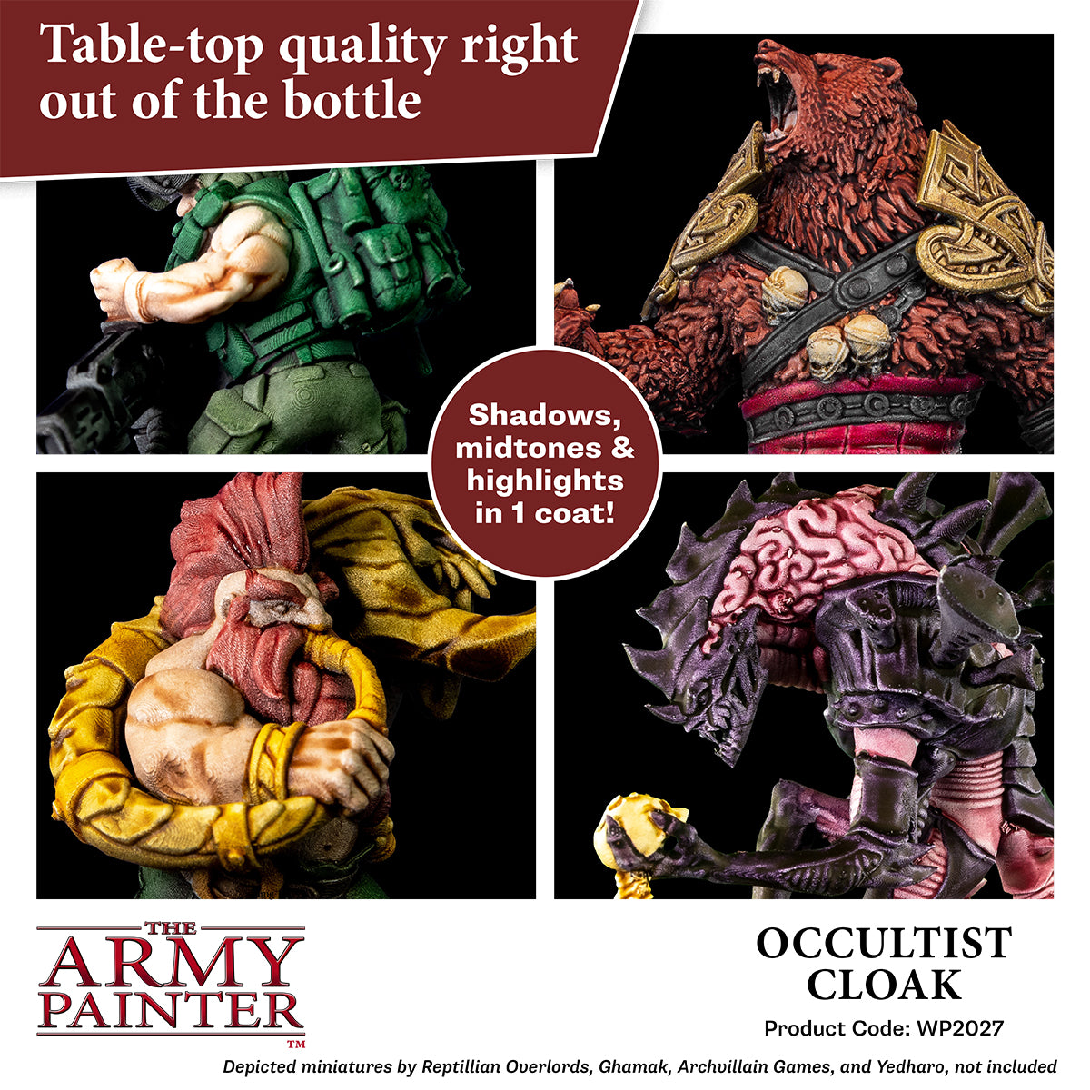 The Army Painter Speedpaint 2.0 Occultist Cloak, Enkele acrylverf niet giftig, oplossing voor contrast schilderen in één laag voor fantasy tafelminiaturen, 18ml