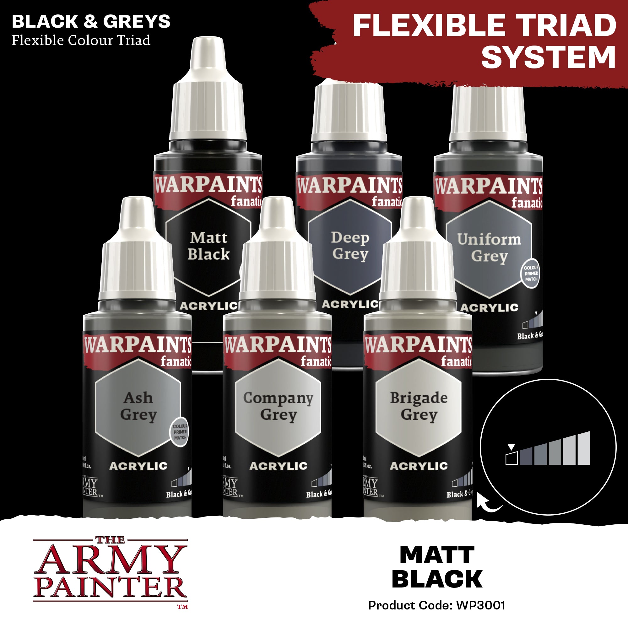 The Army Painter Warpaints Fanatic: Matt Black (WP3001) – Gnomish 