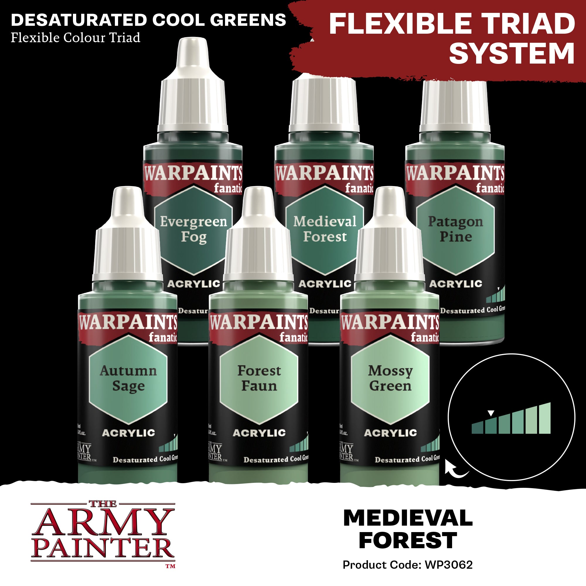 The Army Painter Warpaints Fanatic: Medieval Forest (WP3062
