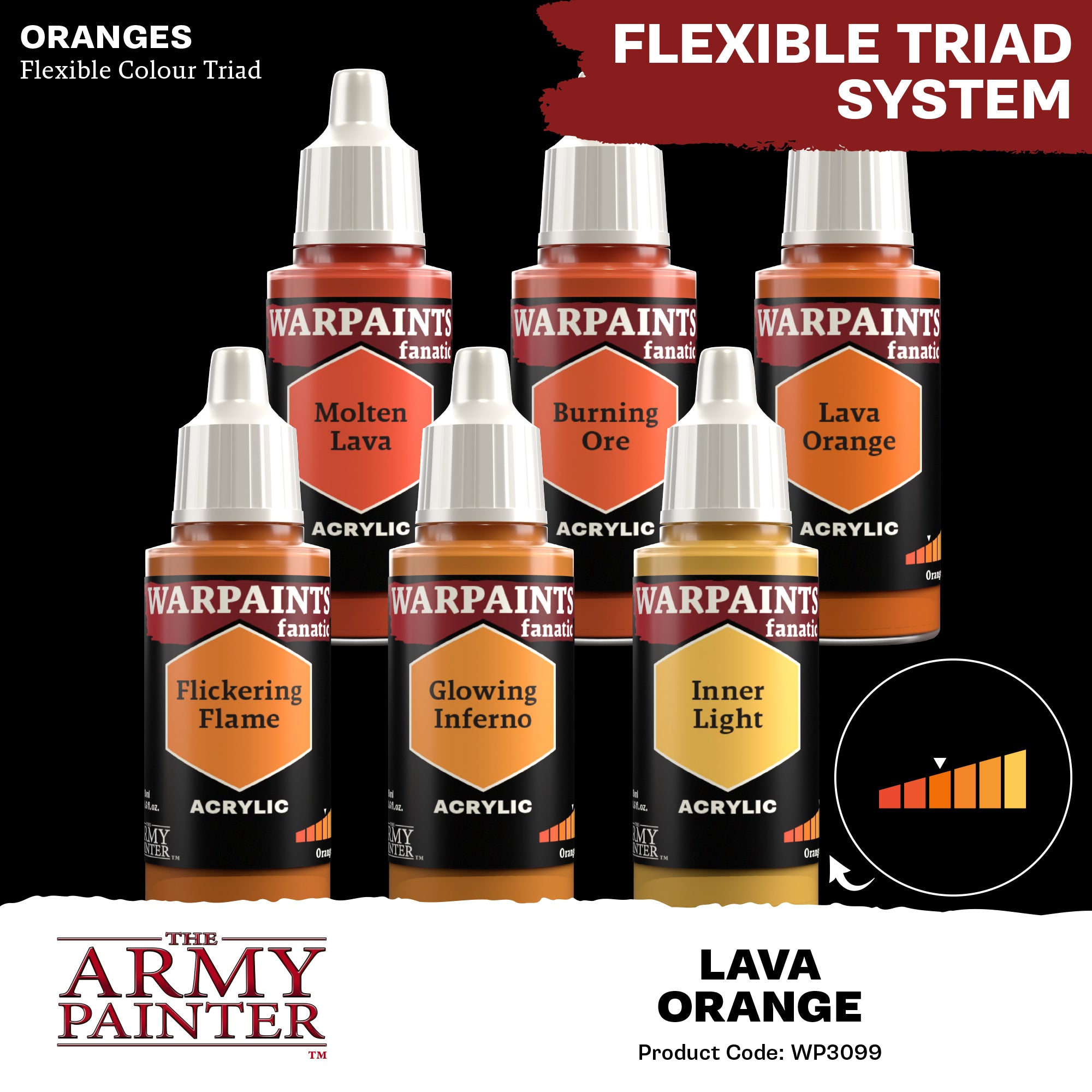The Army Painter Warpaints Fanatic: Lava Orange (WP3099) – Gnomish
