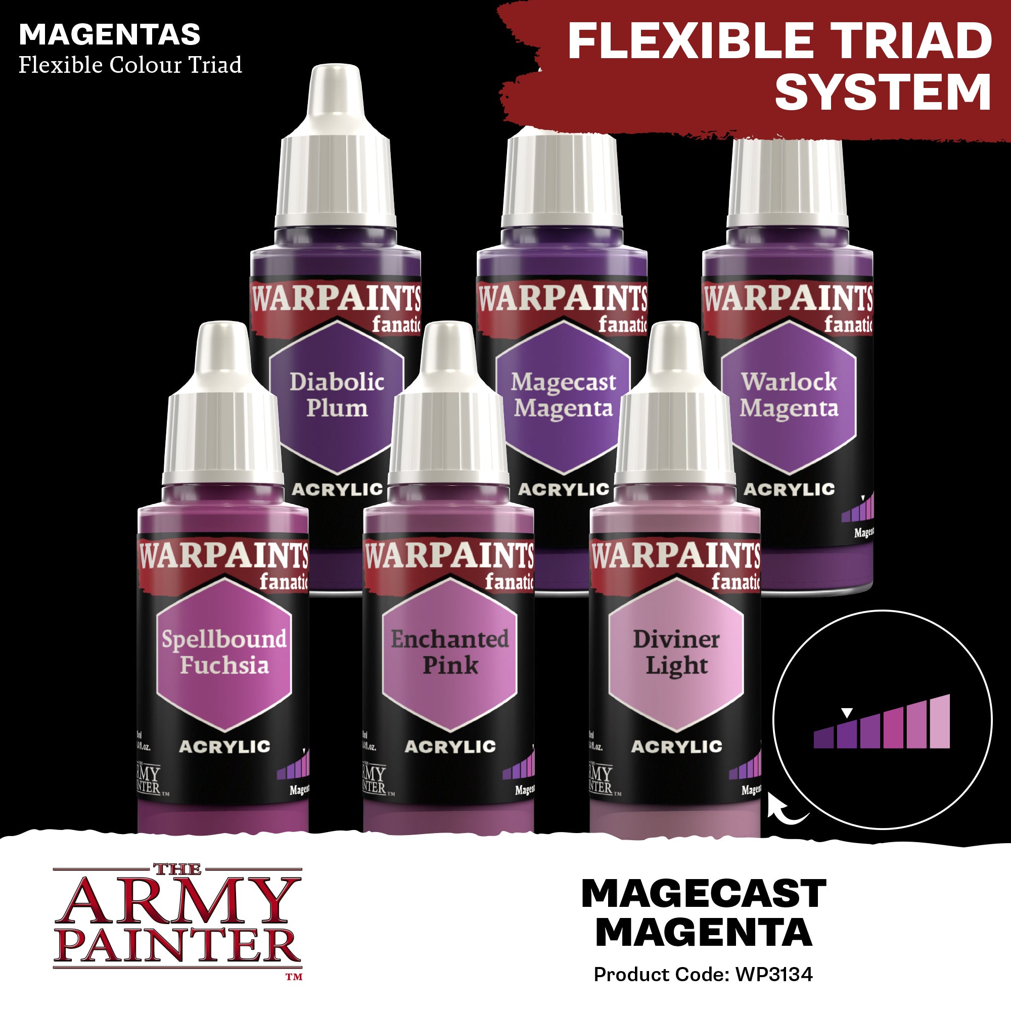 The Army Painter Warpaints Fanatic: Magecast Magenta (WP3134