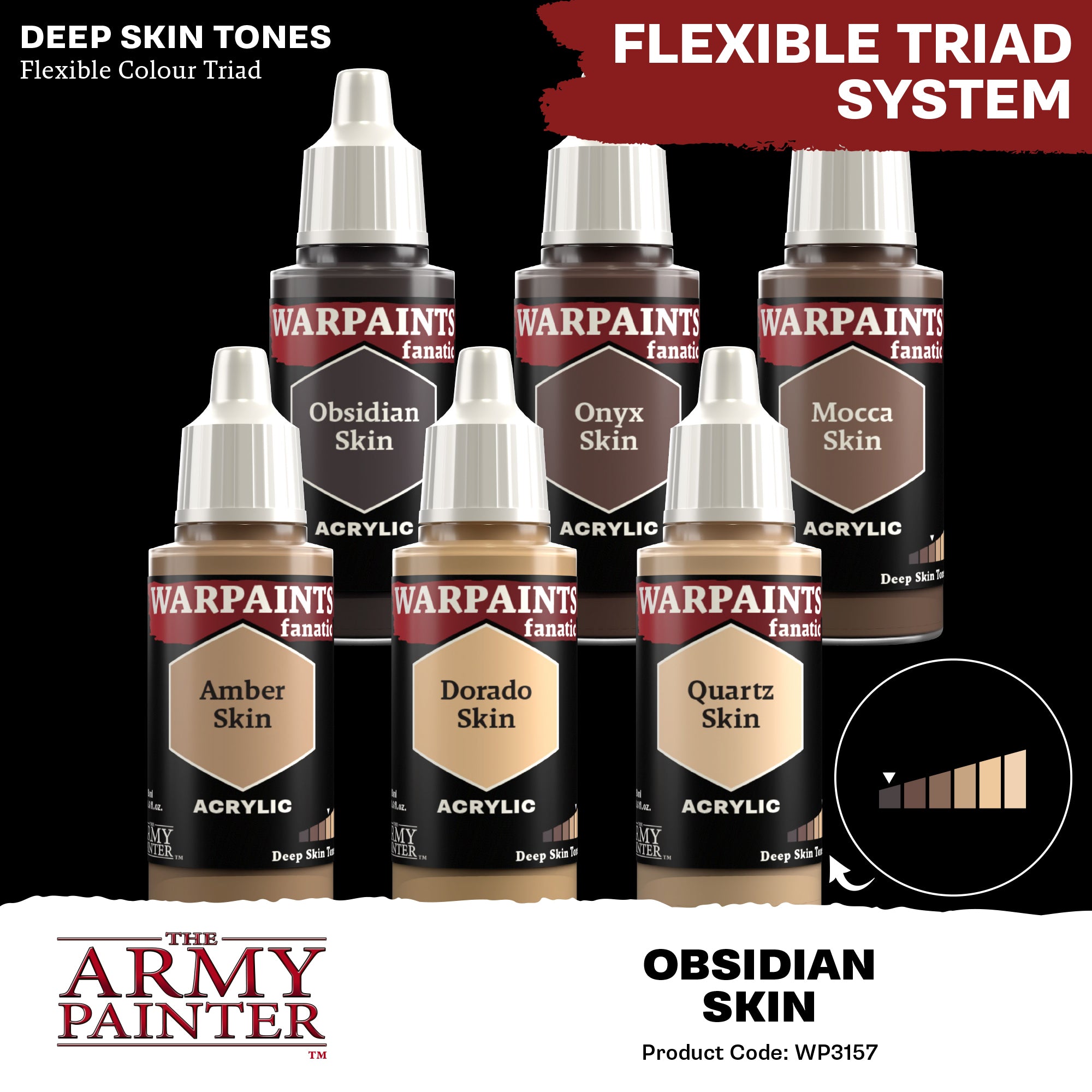 The Army Painter Warpaints Fanatic: Obsidian Skin (WP3157