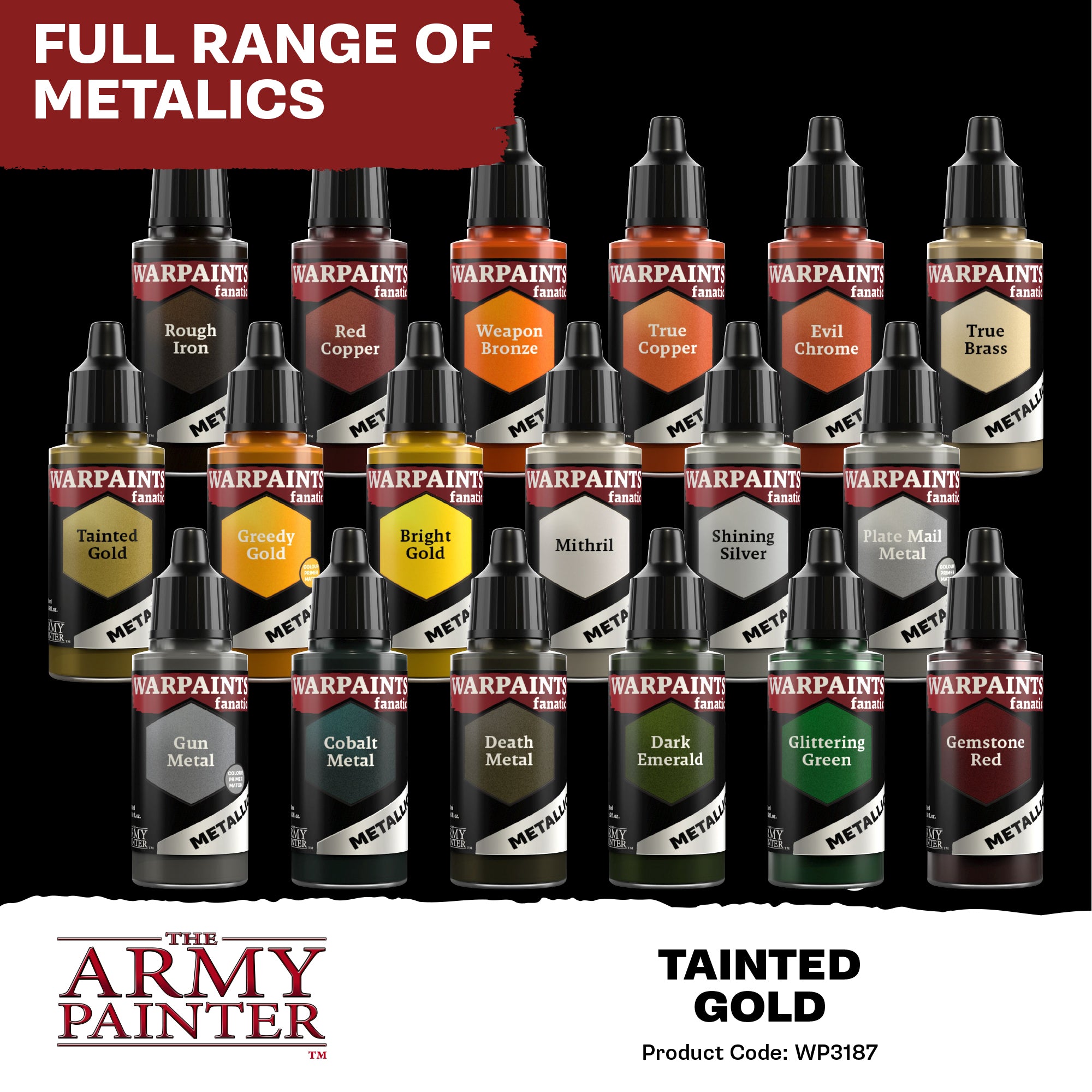 The Army Painter Warpaints Fanatic Metallic: Tainted Gold (WP3187