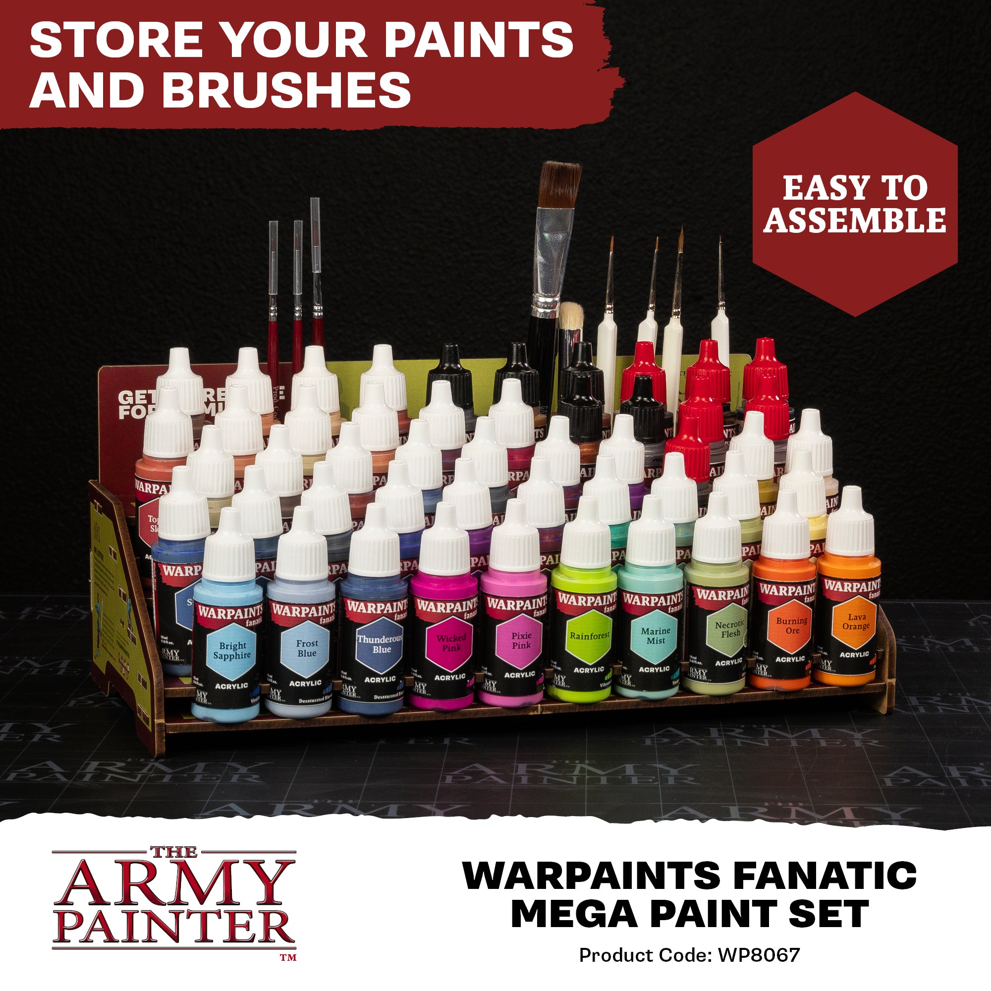 The Army Painter: Warpaints - Mega Paint Set - Game Nerdz