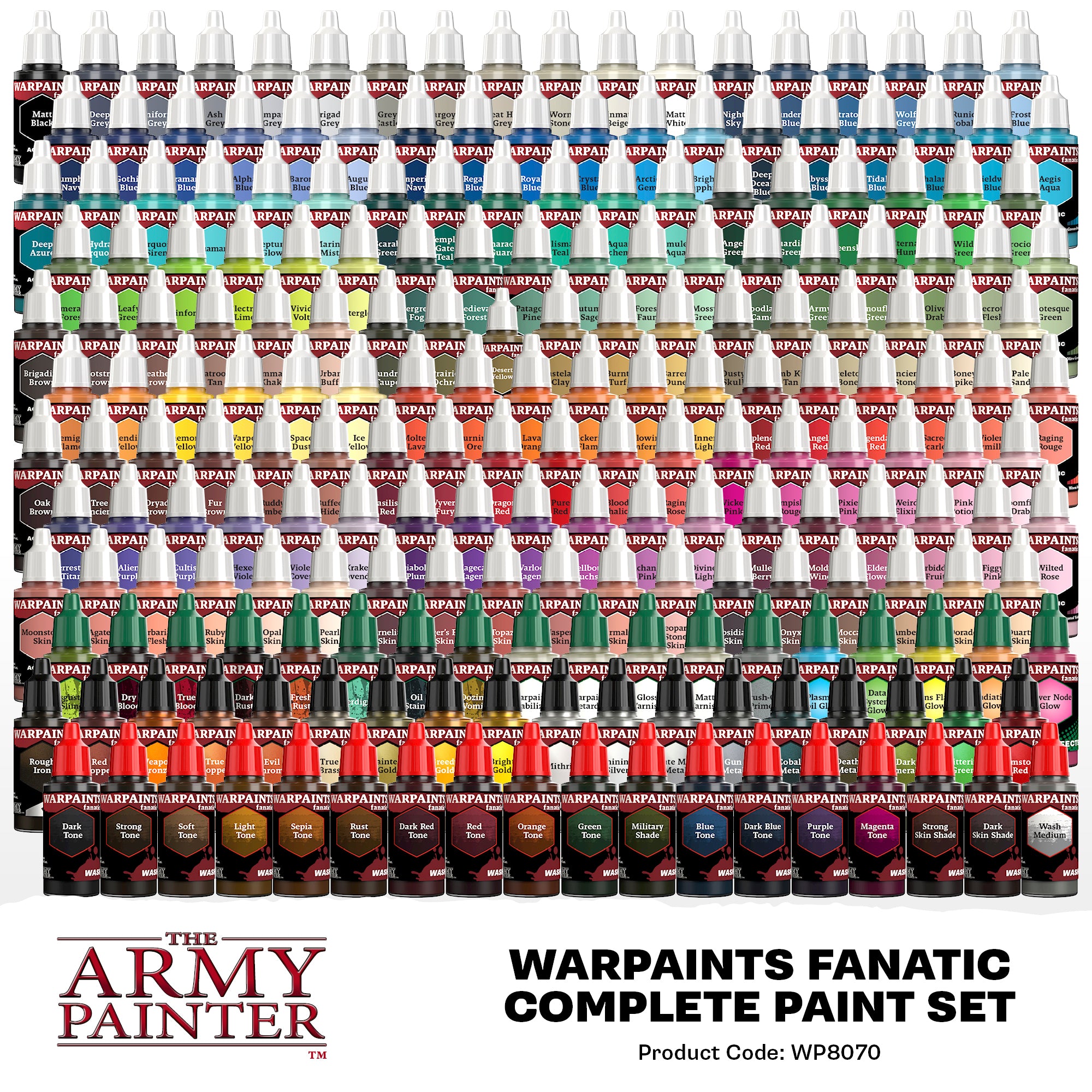 The Army Painter: Warpaints Fanatic - Complete Paint Set (216 x