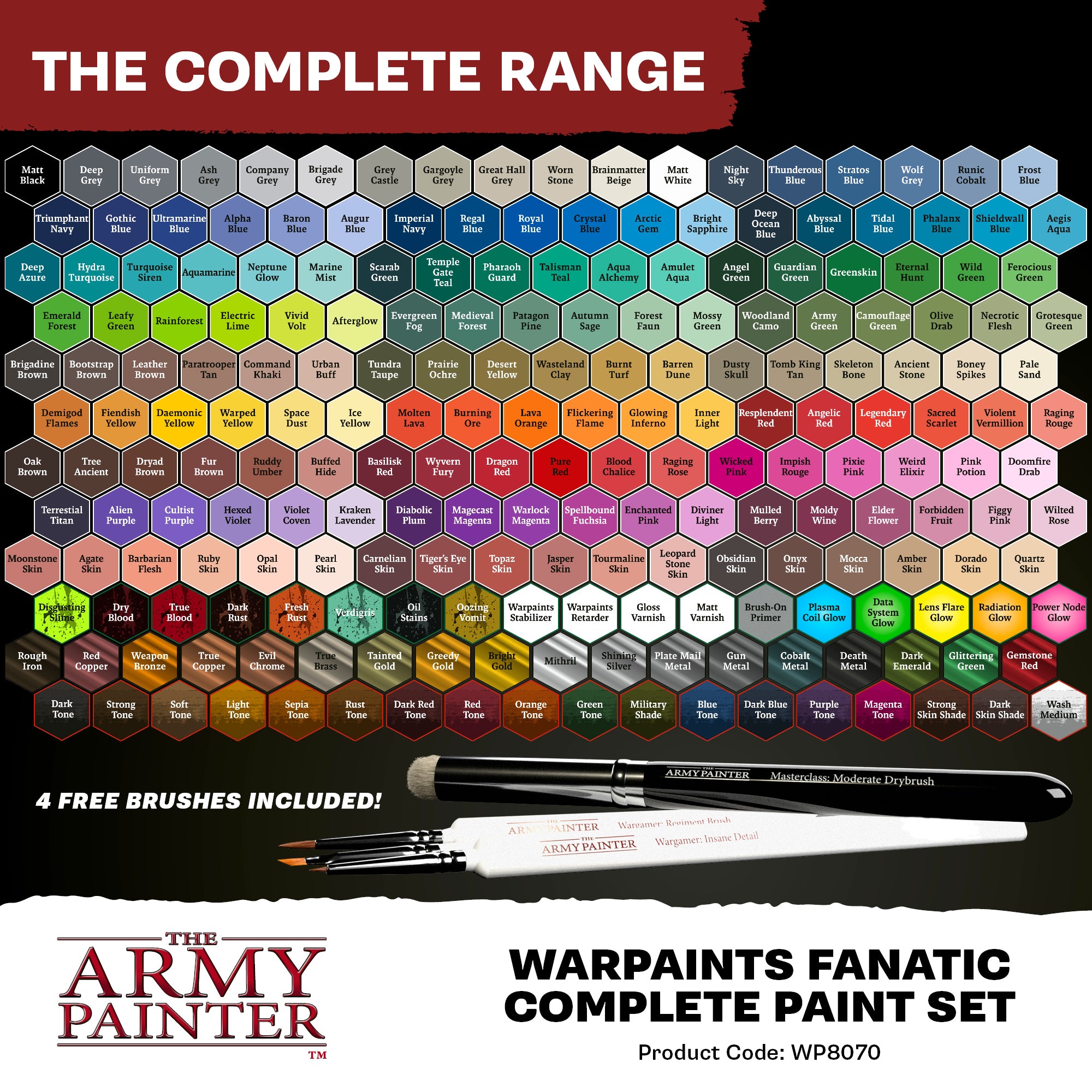 PREORDER - The Army Painter Warpaints Fanatic: Complete Paint Set