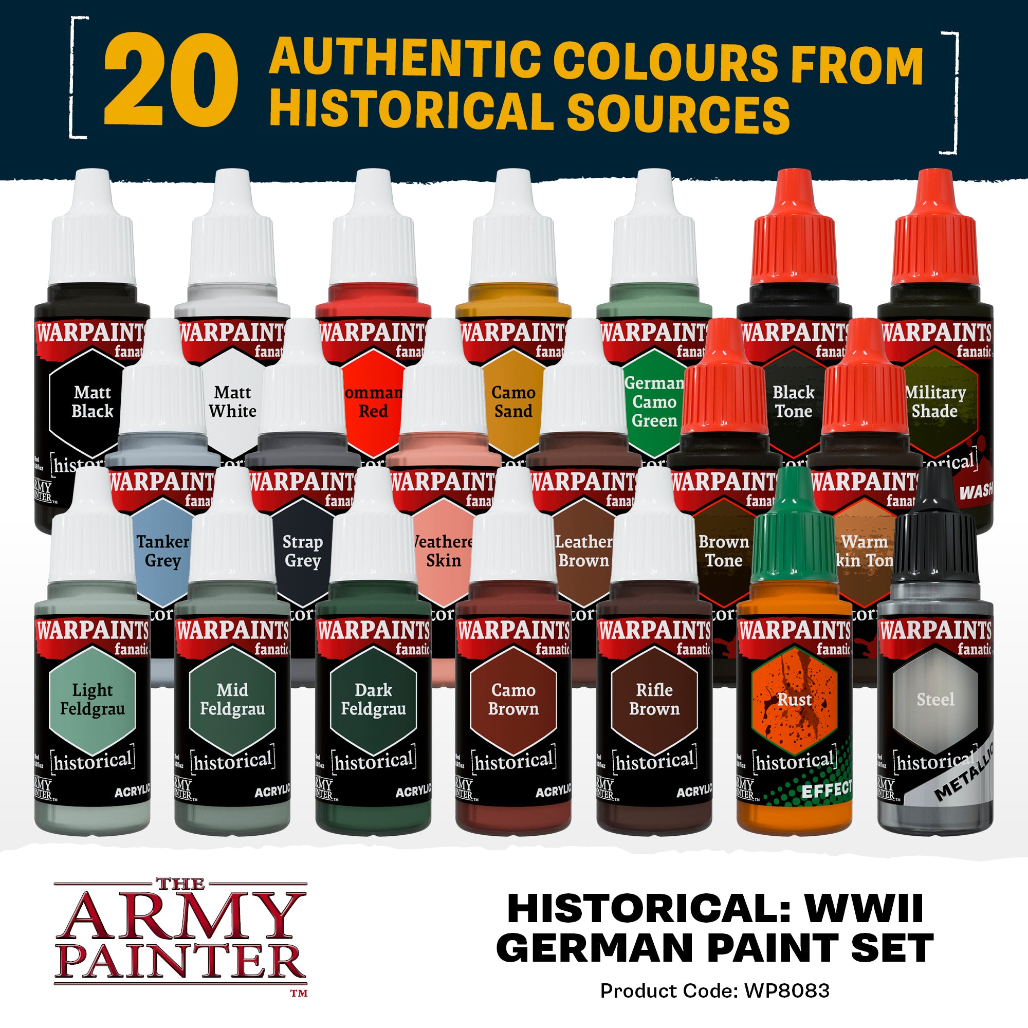 The Army Painter Historical: World War II German Paint Set (WP8083