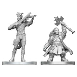 D&D Nolzur's Marvelous Miniatures: Tiefling Bard & Dwarf Cleric (90885)